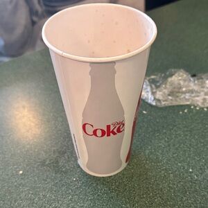 Coca Cola Diet Coke White and Red Cup